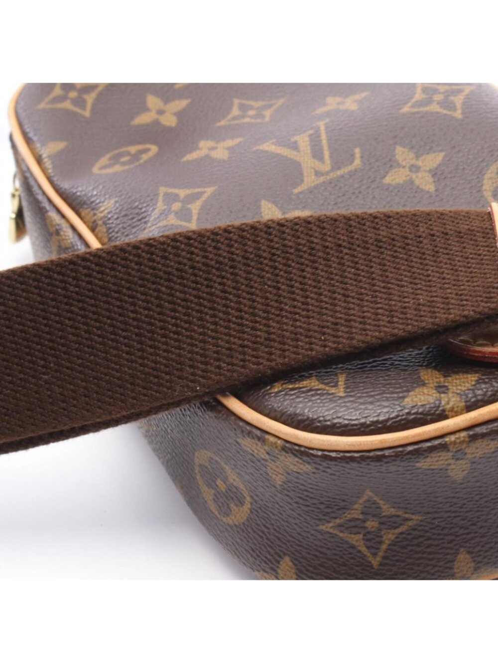 Louis Vuitton Waist Bag Pochette Gange Canvas Leather - Picture 9 of 10